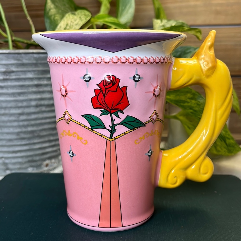Disney Sleeping Beauty Aurora Mug - Sculpted Ceramic Mug - Pink & Blue Dress